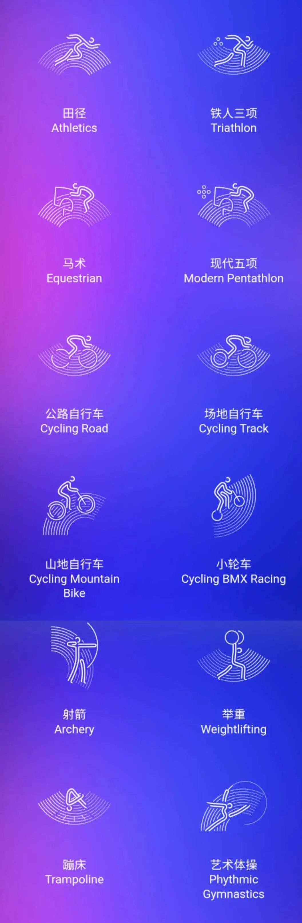 
杭州亚运会59个体育图标出炉 动感十足！-火狐电竞官方网站(图8)